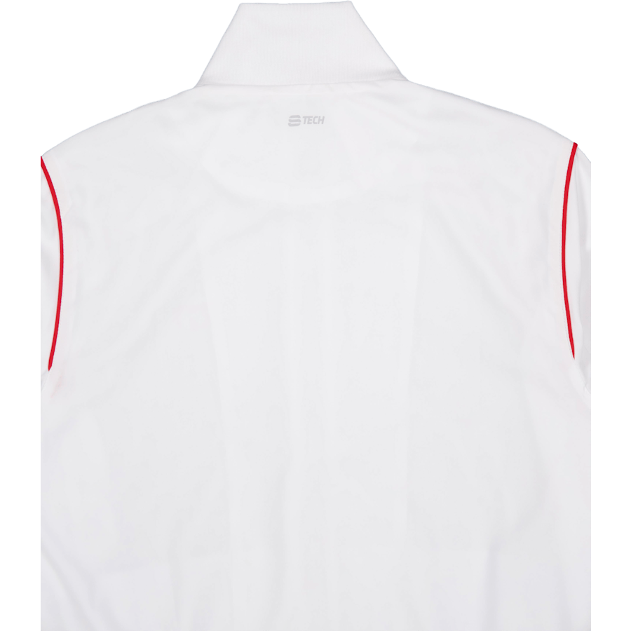 Club Tech Track Top White/red