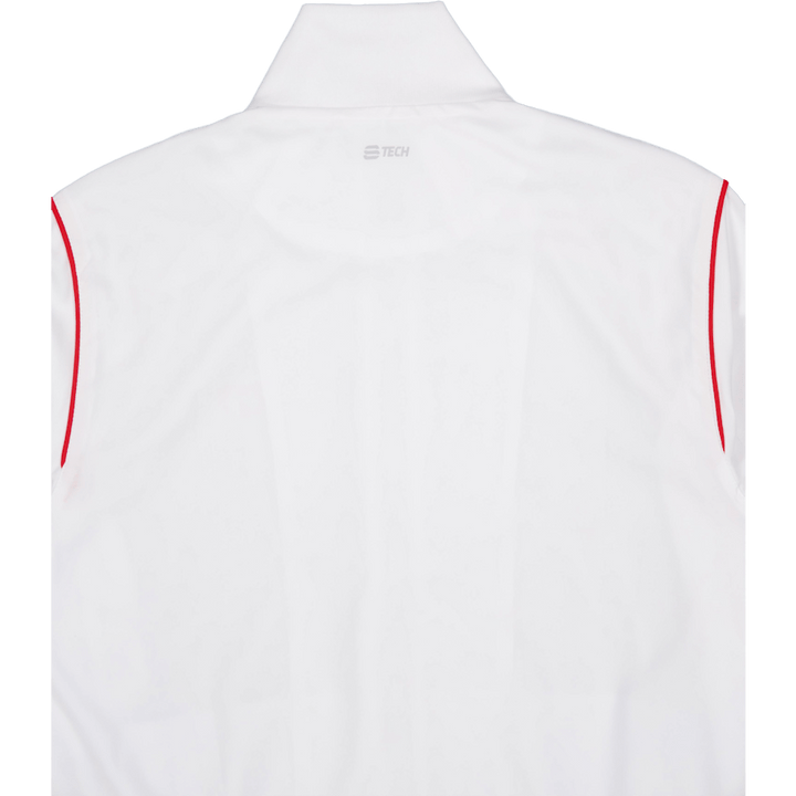 Club Tech Track Top White/red