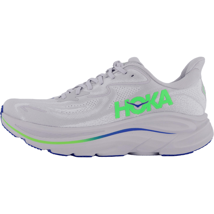 M Clifton 10 Ash Grey / Neon Green