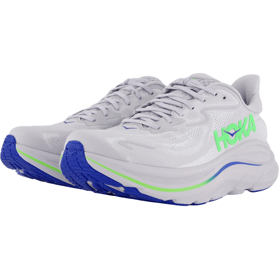 M Clifton 10 Ash Grey / Neon Green