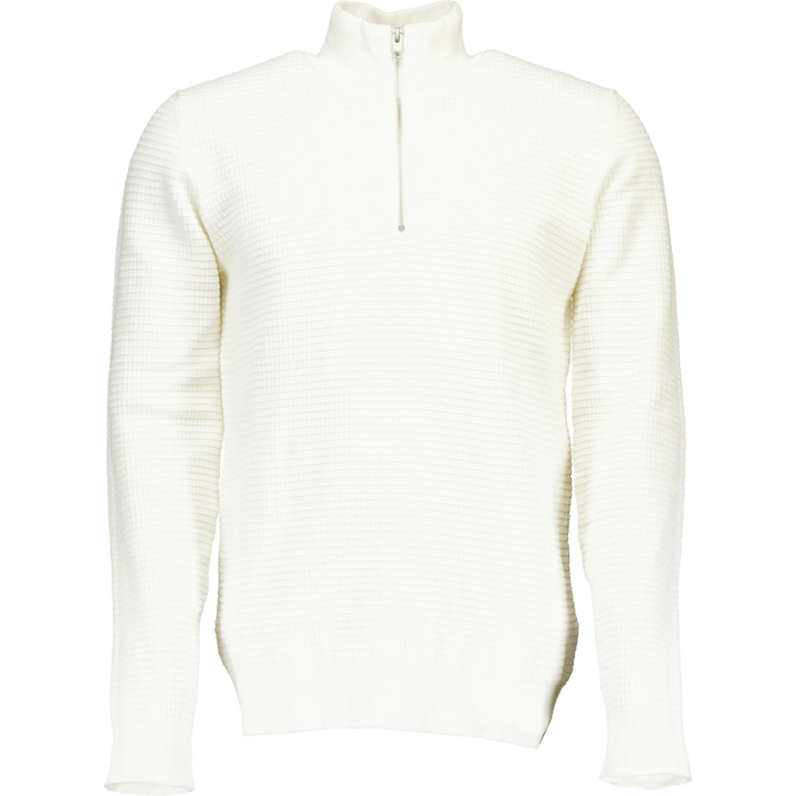 Half Zip Off White