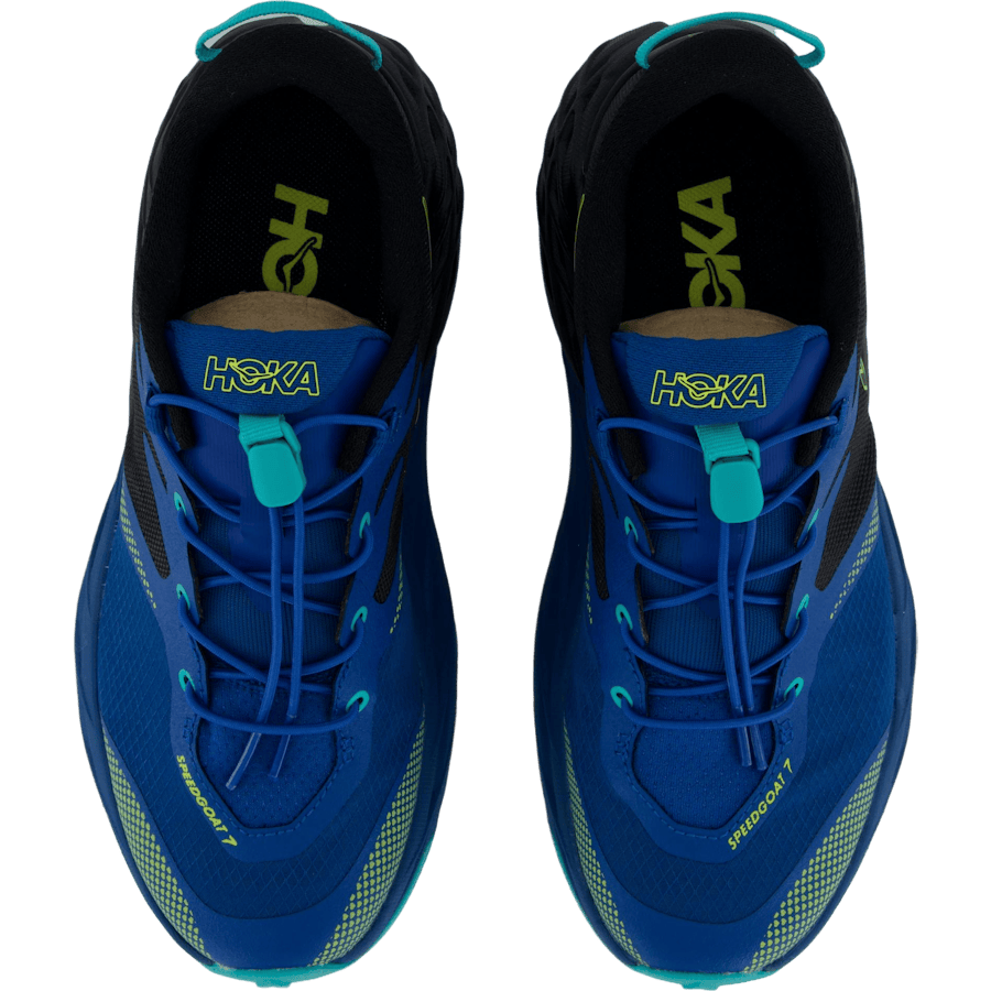 Y speedgoat 7 big kids Black / night glow blue