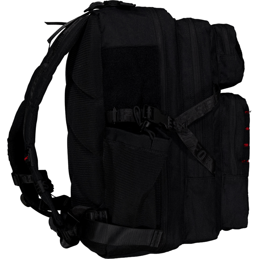 Large Black & Red 45l Hero 2.0 Black Red