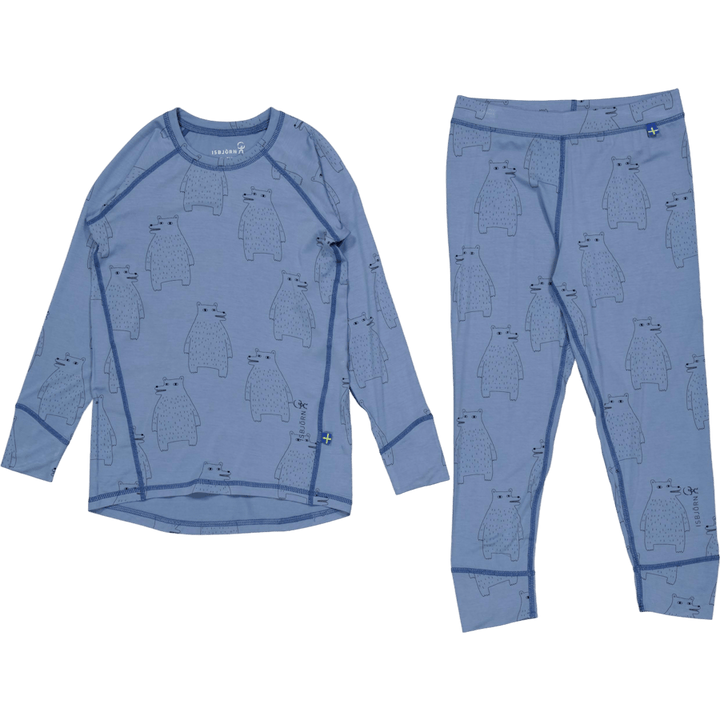 Polarbear Set Baselayer Kids Lagoon