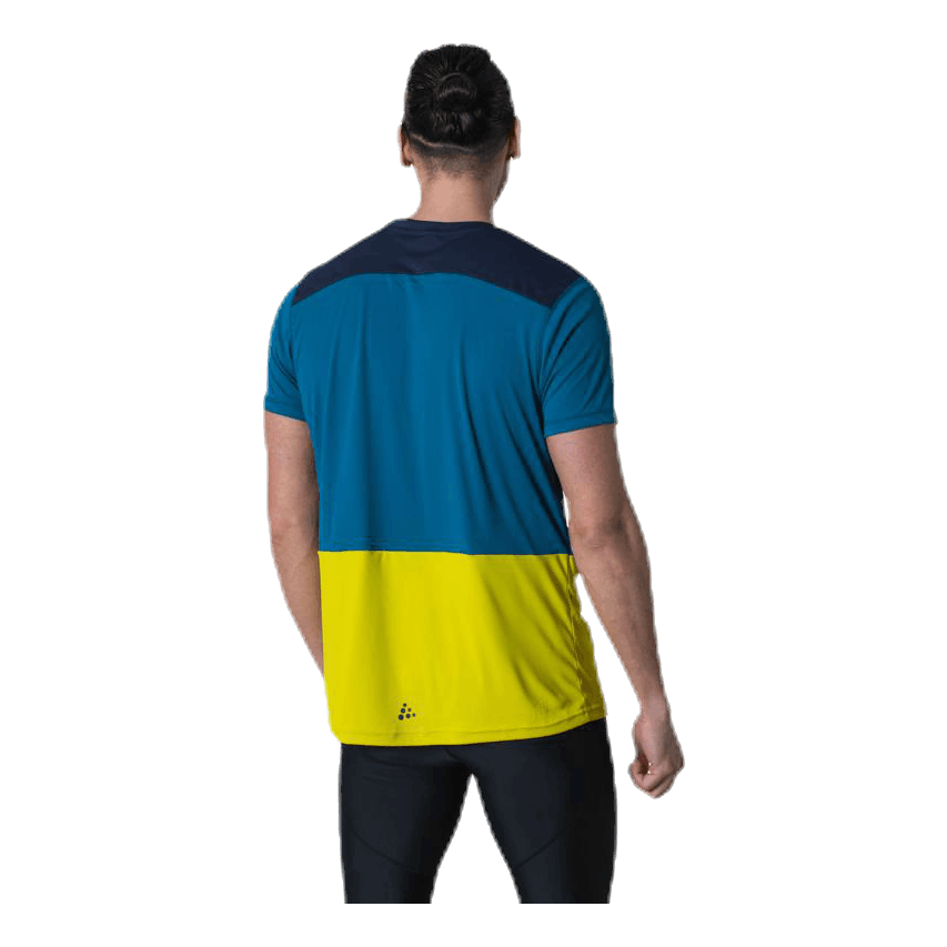 Charge SS Tech Tee Blue/Yellow