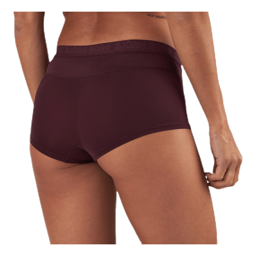 Maia Solid Minishorts 2-Pack Red