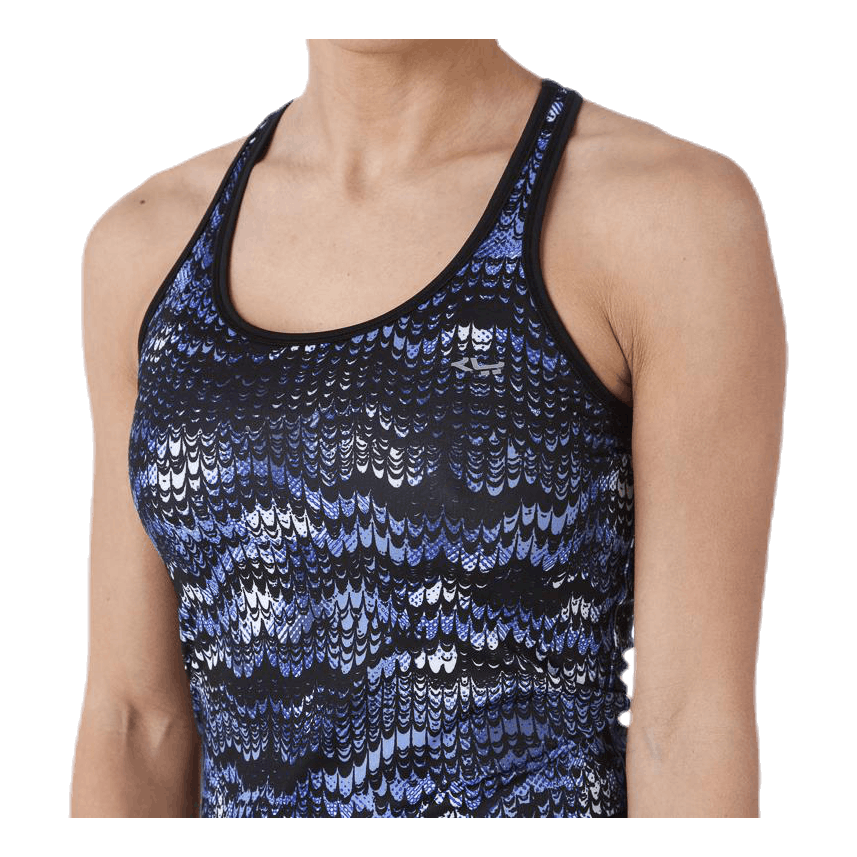 Long Racerback AOP Blue