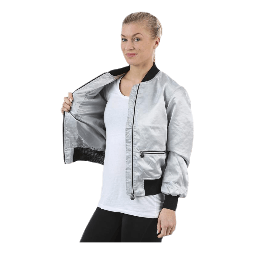 Blink Bomber Jacket Silver