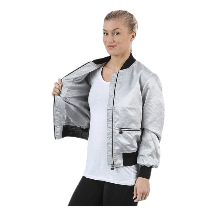 Blink Bomber Jacket Silver