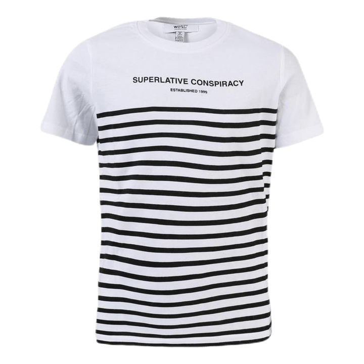 Superlative Conspiracy Stripe Youth White/Black