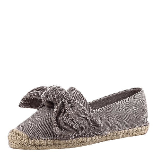 Amanda Knot Espandrillo Grey/Beige