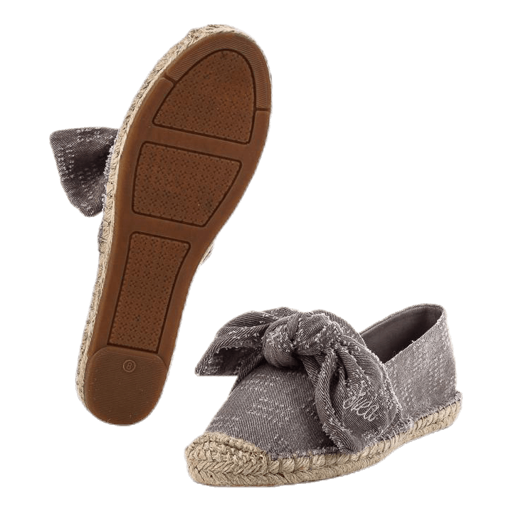 Amanda Knot Espandrillo Grey/Beige