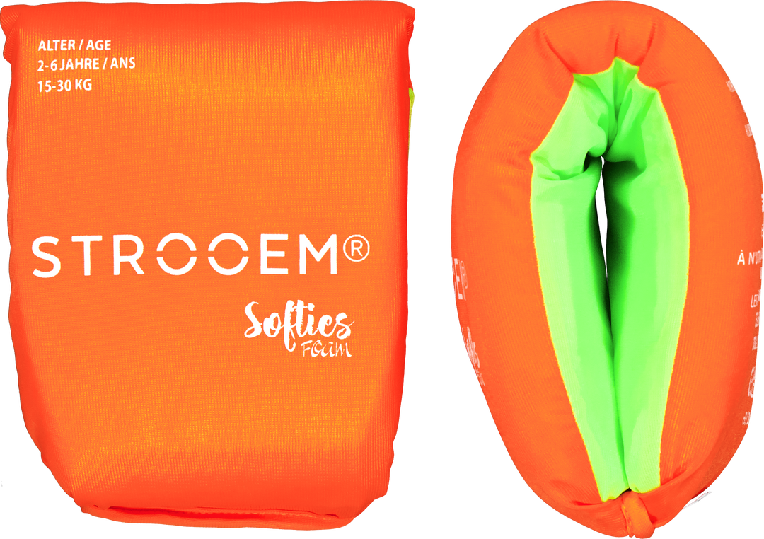 Softies Foam Swim Armbands Orange/Lime