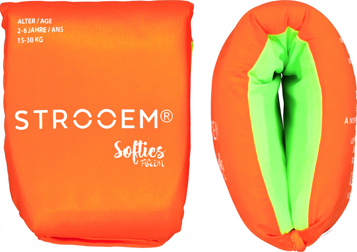 Softies Foam Swim Armbands Orange/Lime