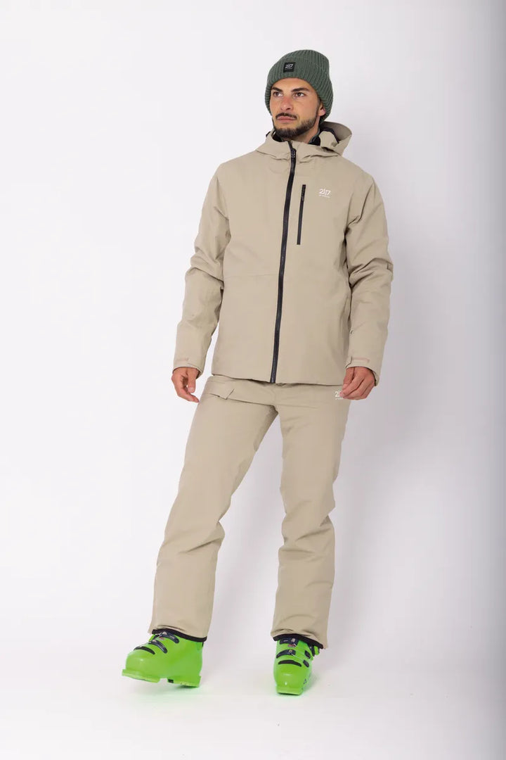 Men’S Light Padded Ski Jacket Kabo Sand