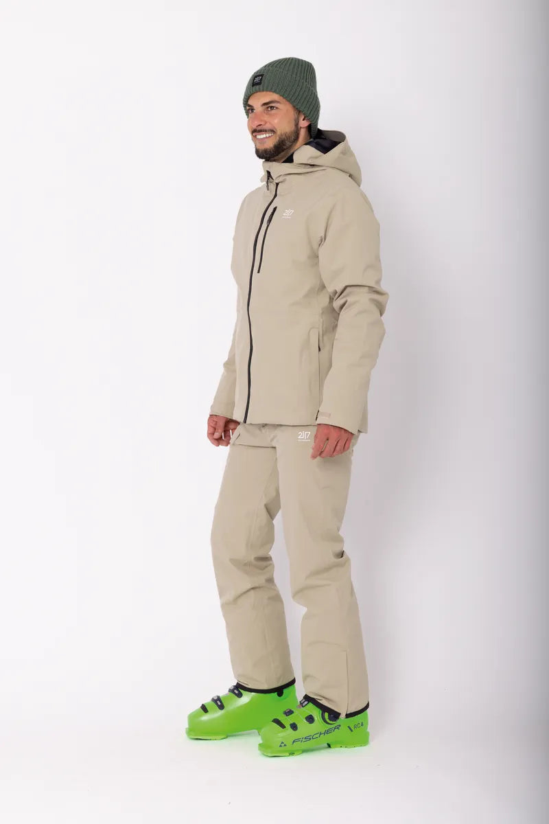 Men’S Light Padded Ski Jacket Kabo Sand