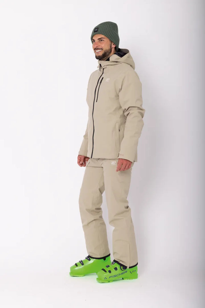 Men’S Light Padded Ski Jacket Kabo Sand