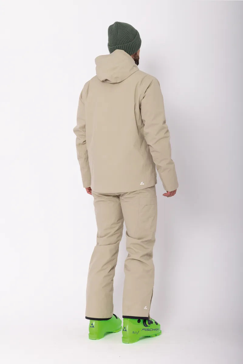 Men’S Light Padded Ski Jacket Kabo Sand