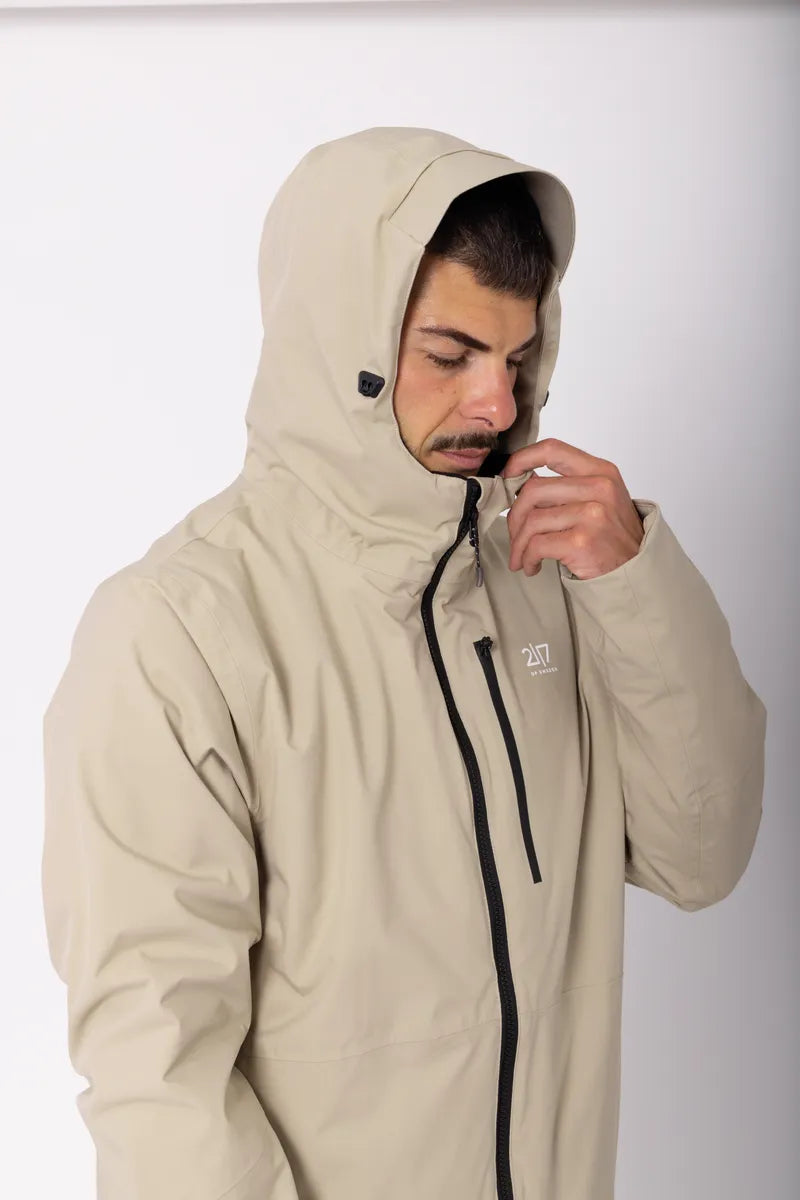 Men’S Light Padded Ski Jacket Kabo Sand