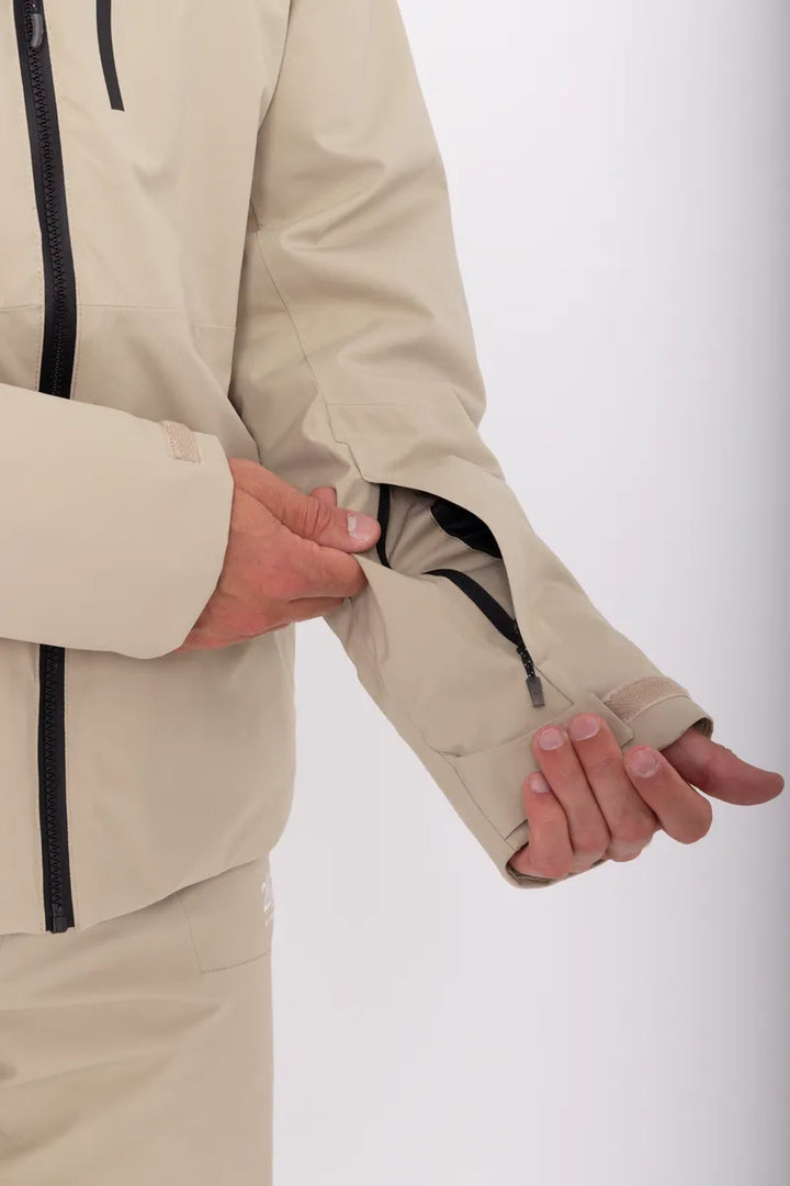 Men’S Light Padded Ski Jacket Kabo Sand