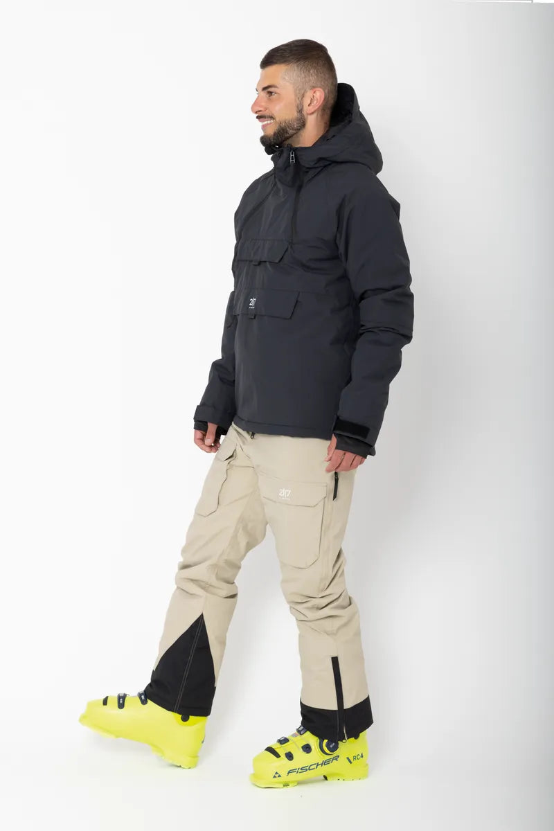 Men’S Light Padded Ski Jacket Nelkerim Black