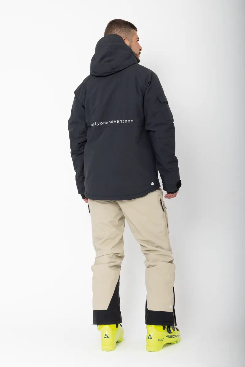 Men’S Light Padded Ski Jacket Nelkerim Black