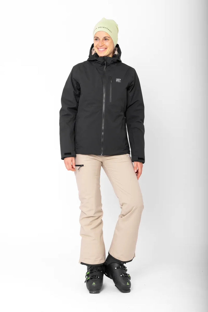 Women’S Light Padded Ski Jacket Kabo Black