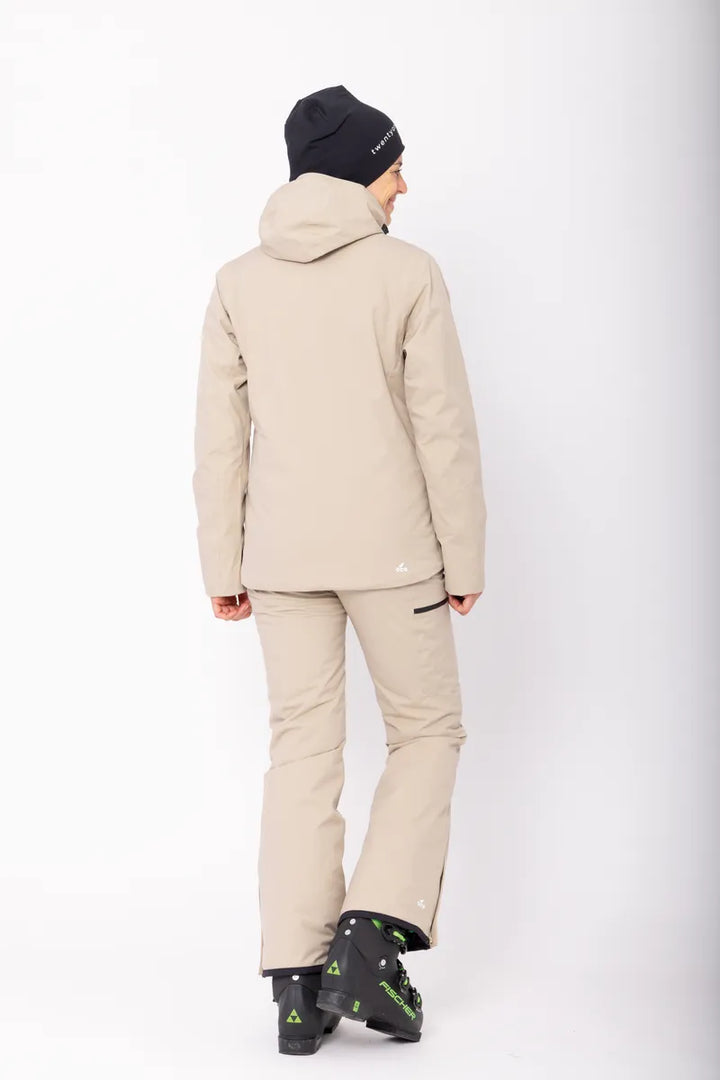Women’S Light Padded Ski Jacket Kabo Sand
