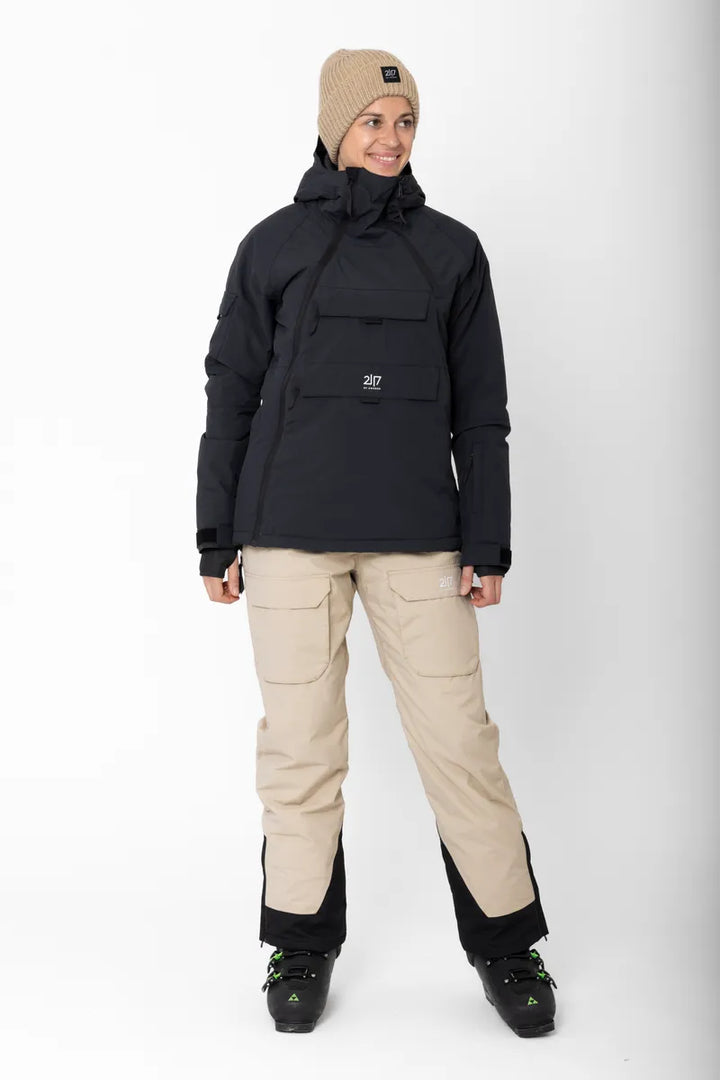 Women’S Light Padded Ski Jacket Nelkerim Black