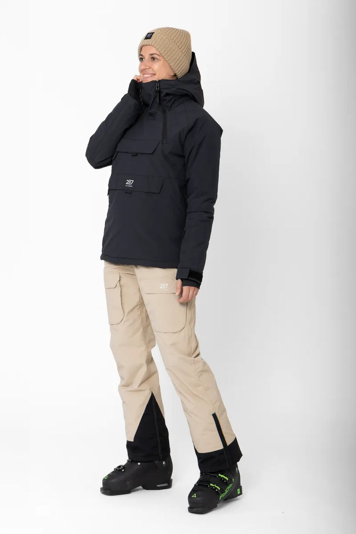 Women’S Light Padded Ski Jacket Nelkerim Black