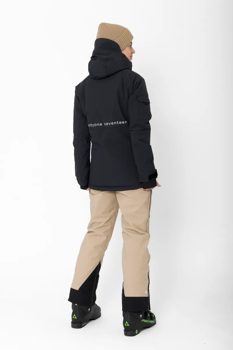 Women’S Light Padded Ski Jacket Nelkerim Black