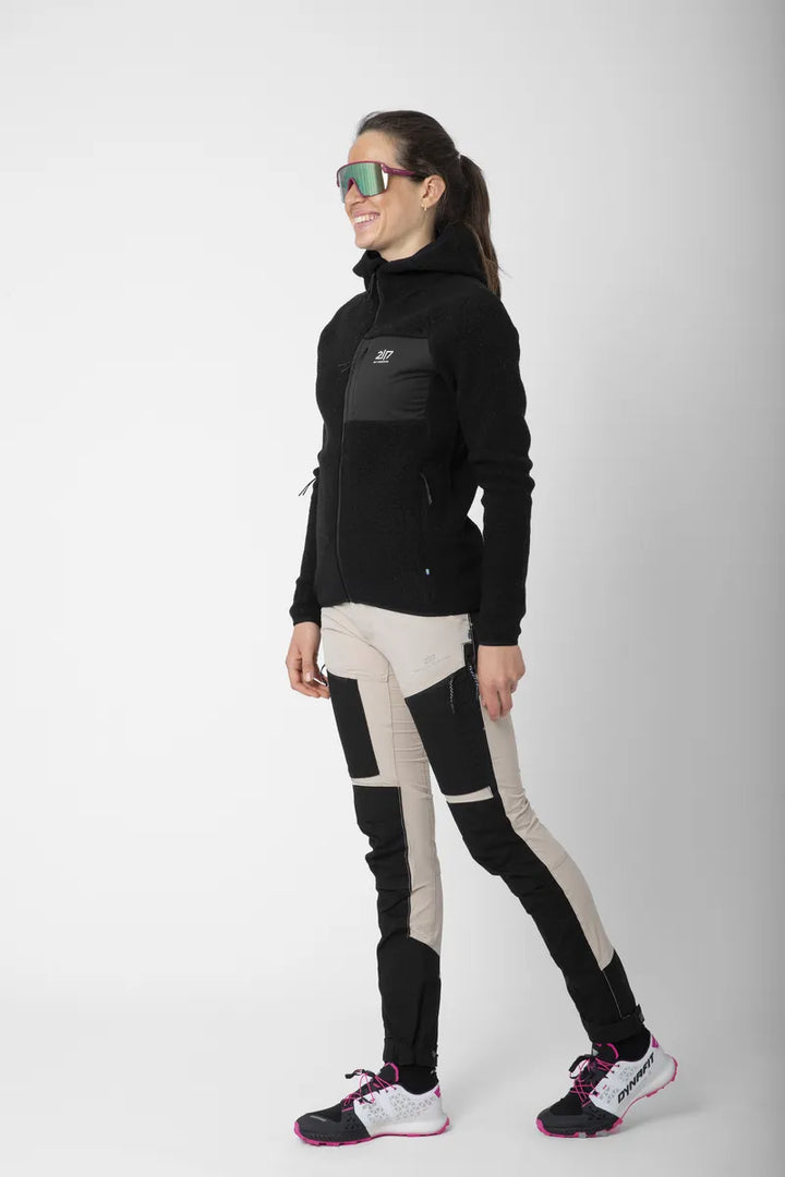 Skord Wool Pile Hoodie D Black