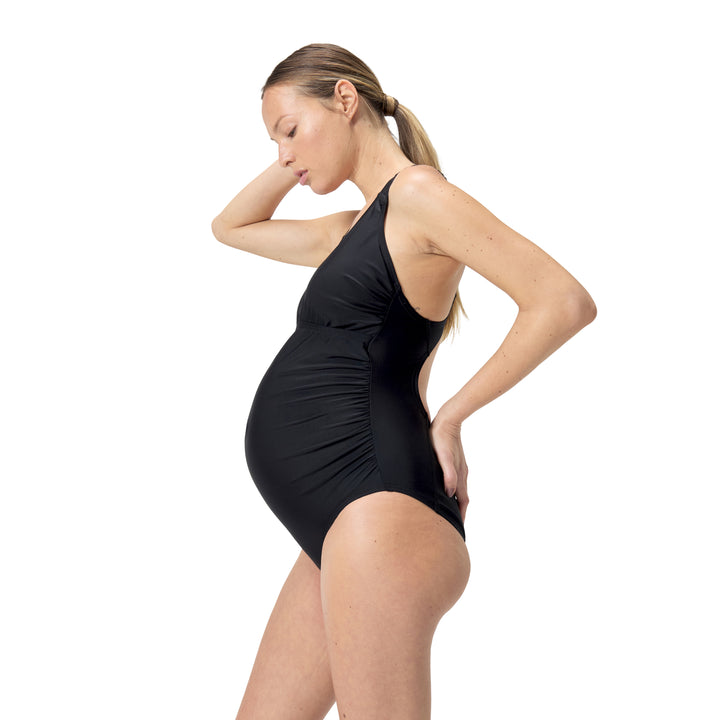 Womens Maternity Fitness 1pc Black