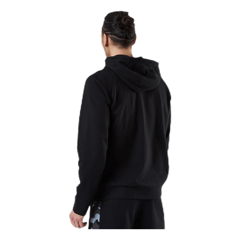Full Zip Hooded Jacket  Patterned/Black