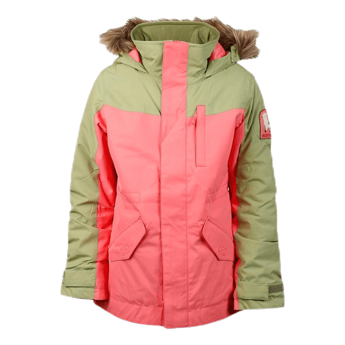 Girls Aubrey Parka Jacket Orange