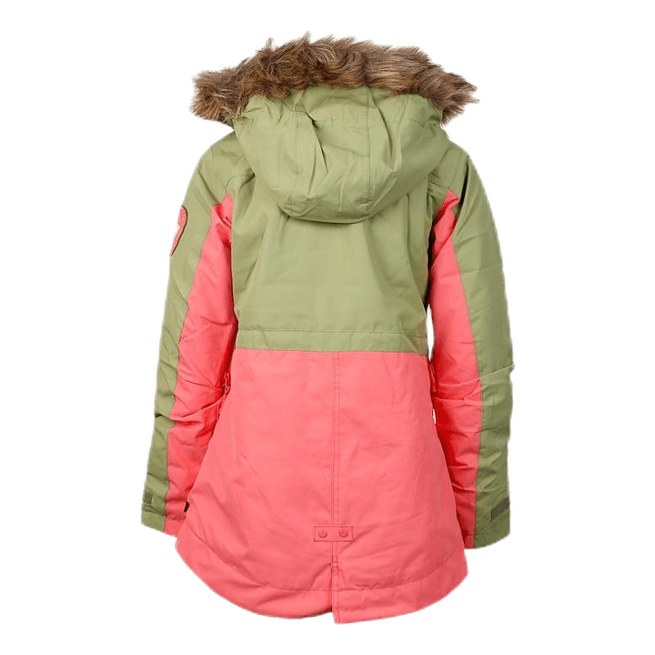 Girls Aubrey Parka Jacket Orange