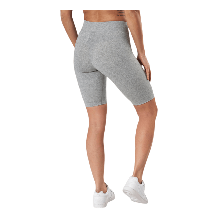 Sportswear Essential Women's Mid-Rise Bike Shorts DK GREY HEATHER/WHITE