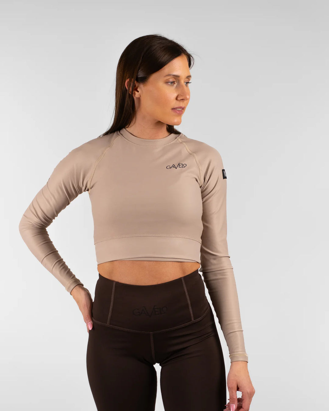Cropped Long Sleeve Sand Dune