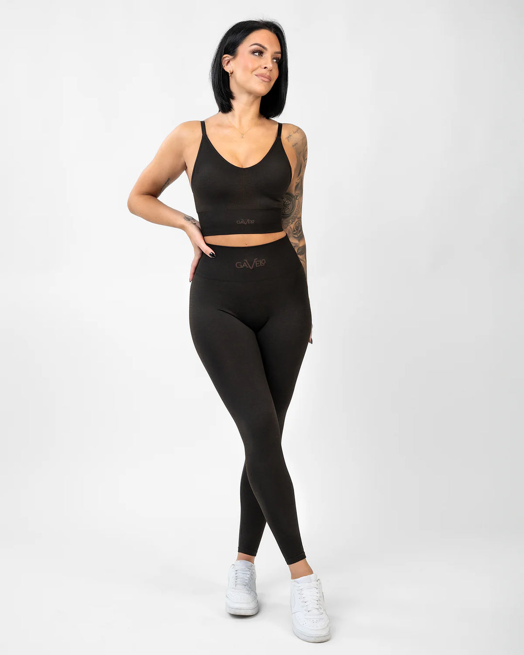 Seamless Booster Melange Tight Mocha