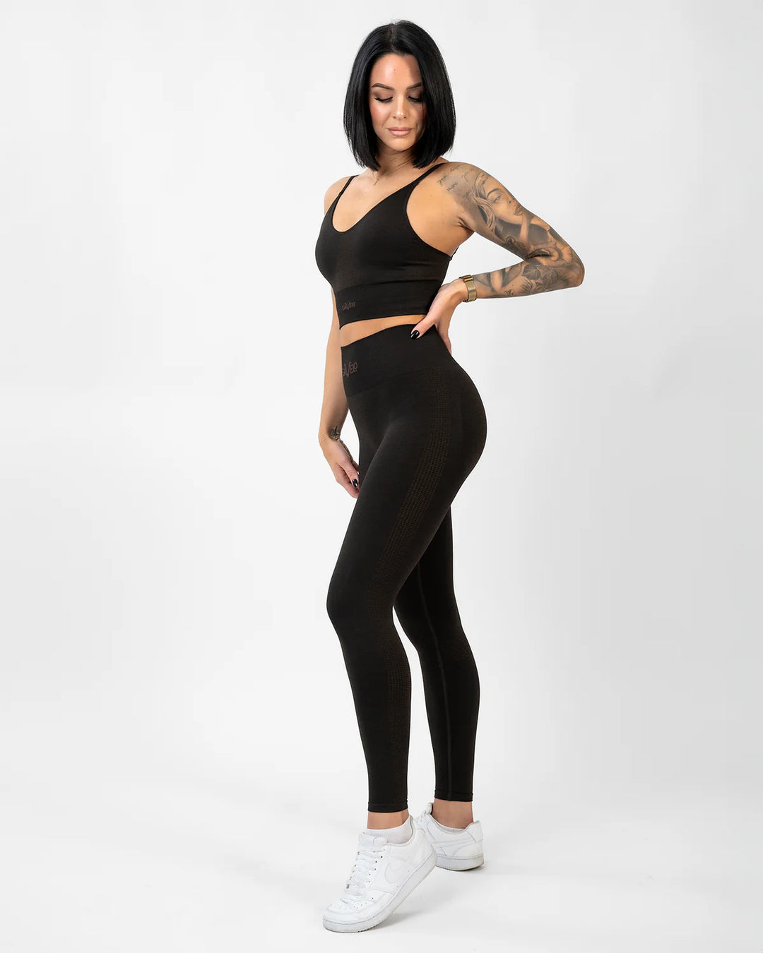 Seamless Booster Melange Tight Mocha