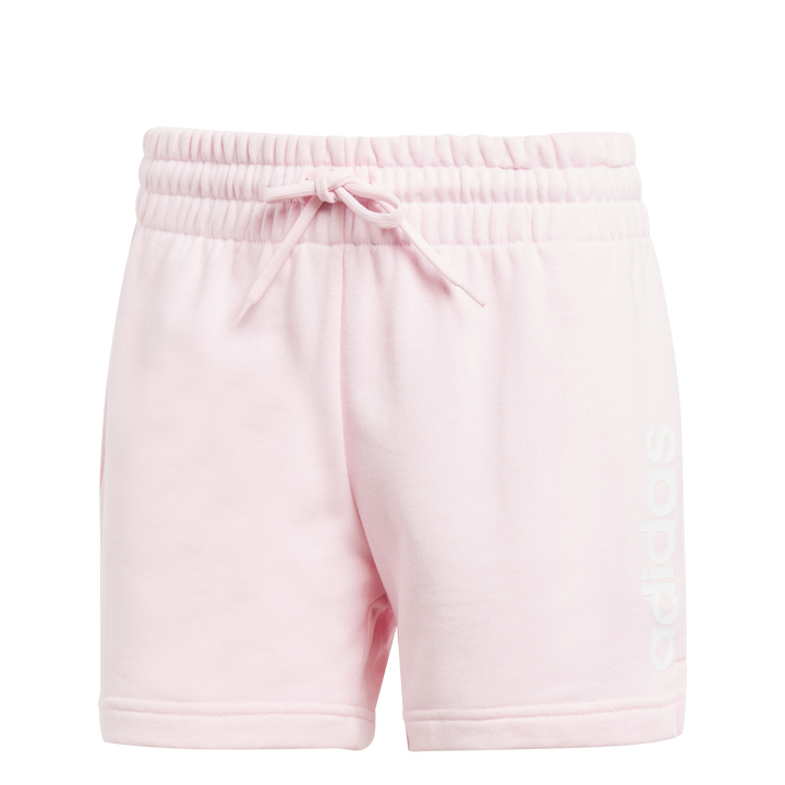 Essentials Linear French Terry Shorts Clear Pink / White