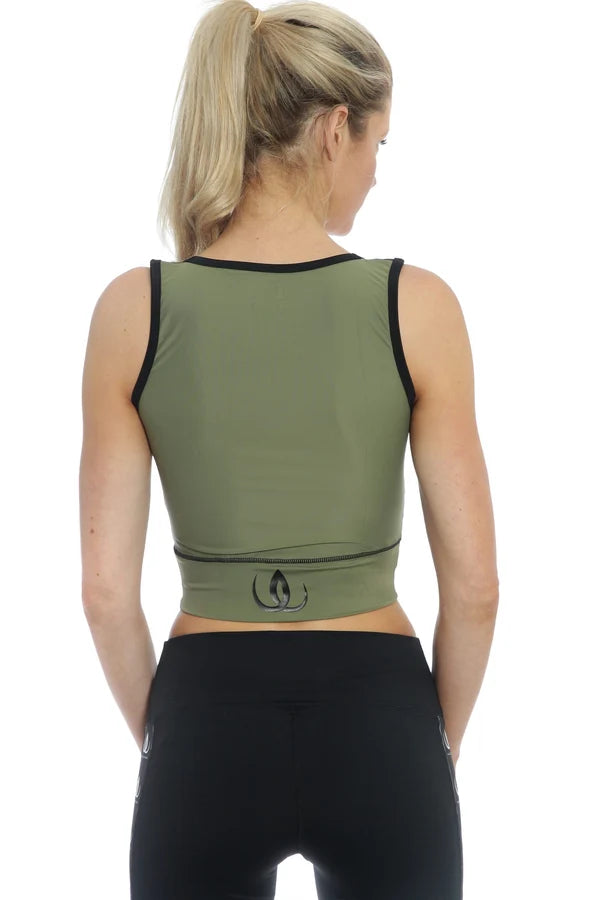 Green Crop Top