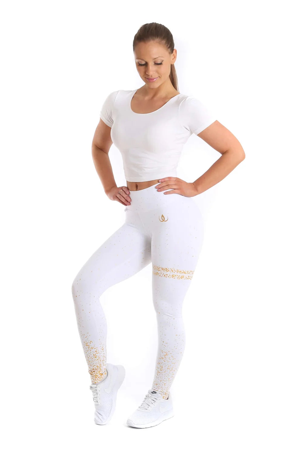 Iconic White Training Tights