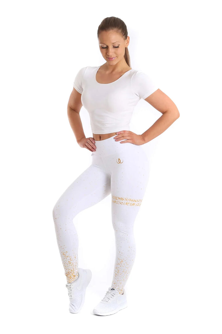 Iconic White Training Tights