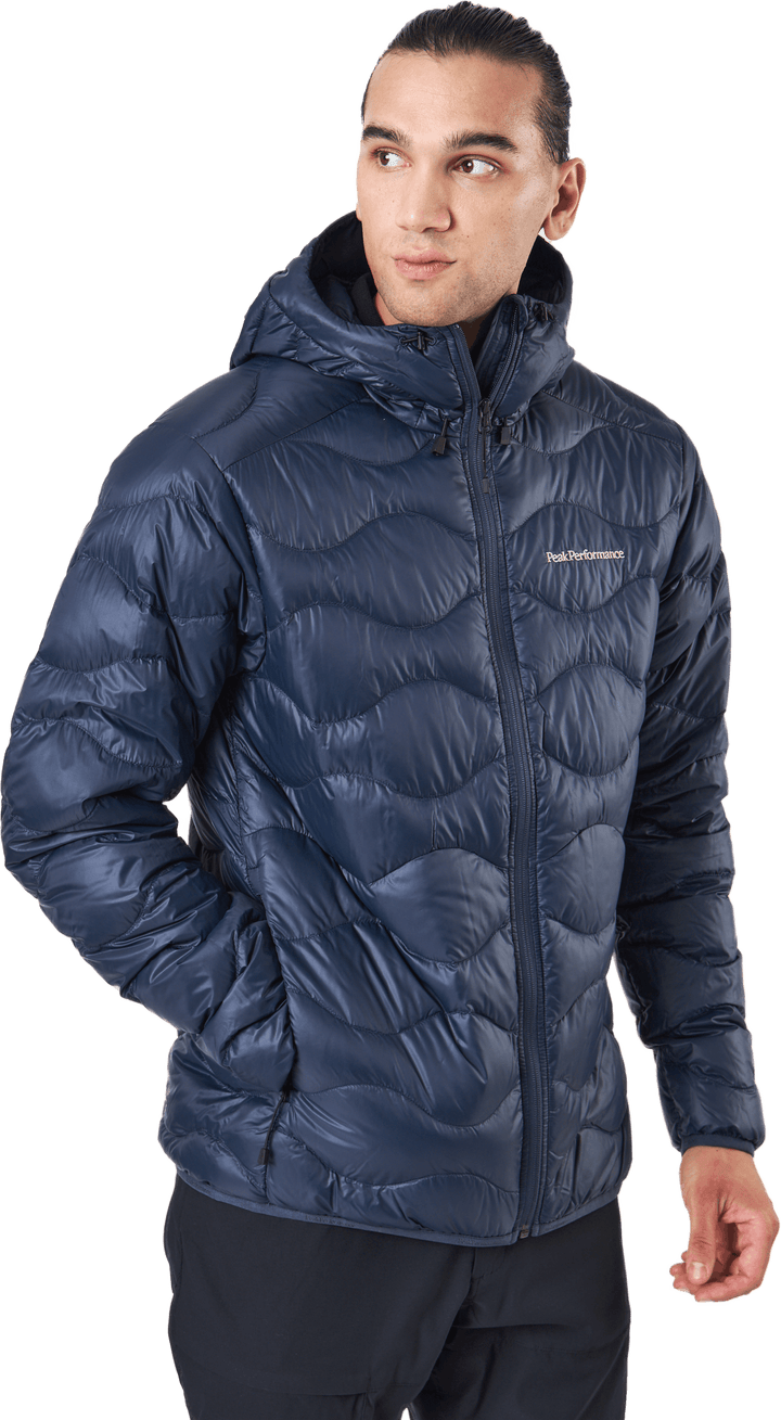 M Helium Down Hood Jacket Blue Shadow