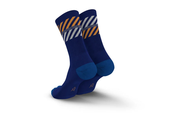 Merino Light Lanes Navy Orange