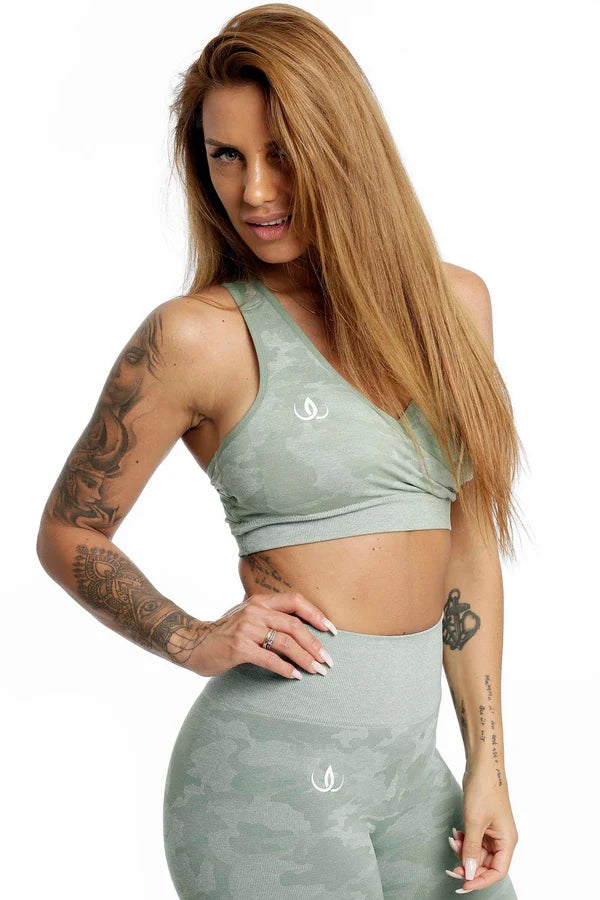 Seamless Camou Top Mint