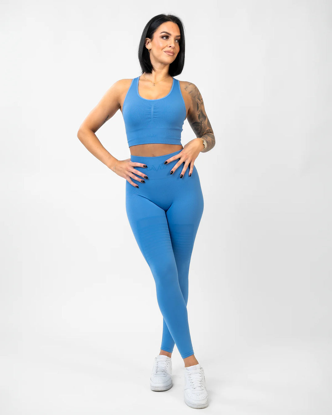 Seamless Signature Gaia Tights Lake Blue