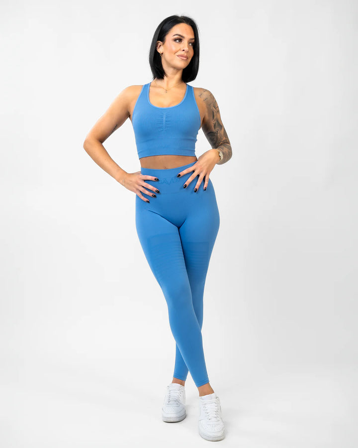 Seamless Signature Gaia Tights Lake Blue