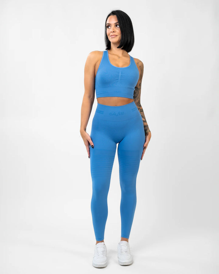 Seamless Signature Gaia Tights Lake Blue